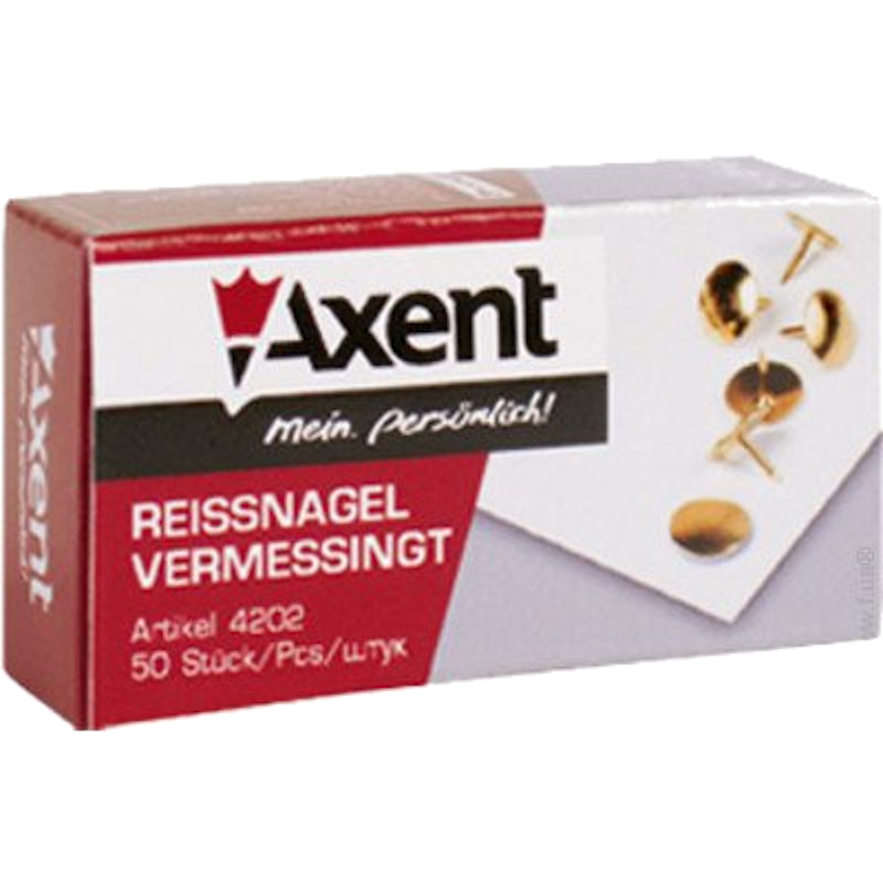 Кнопки AXENT (4202-A) металеві, 50шт.